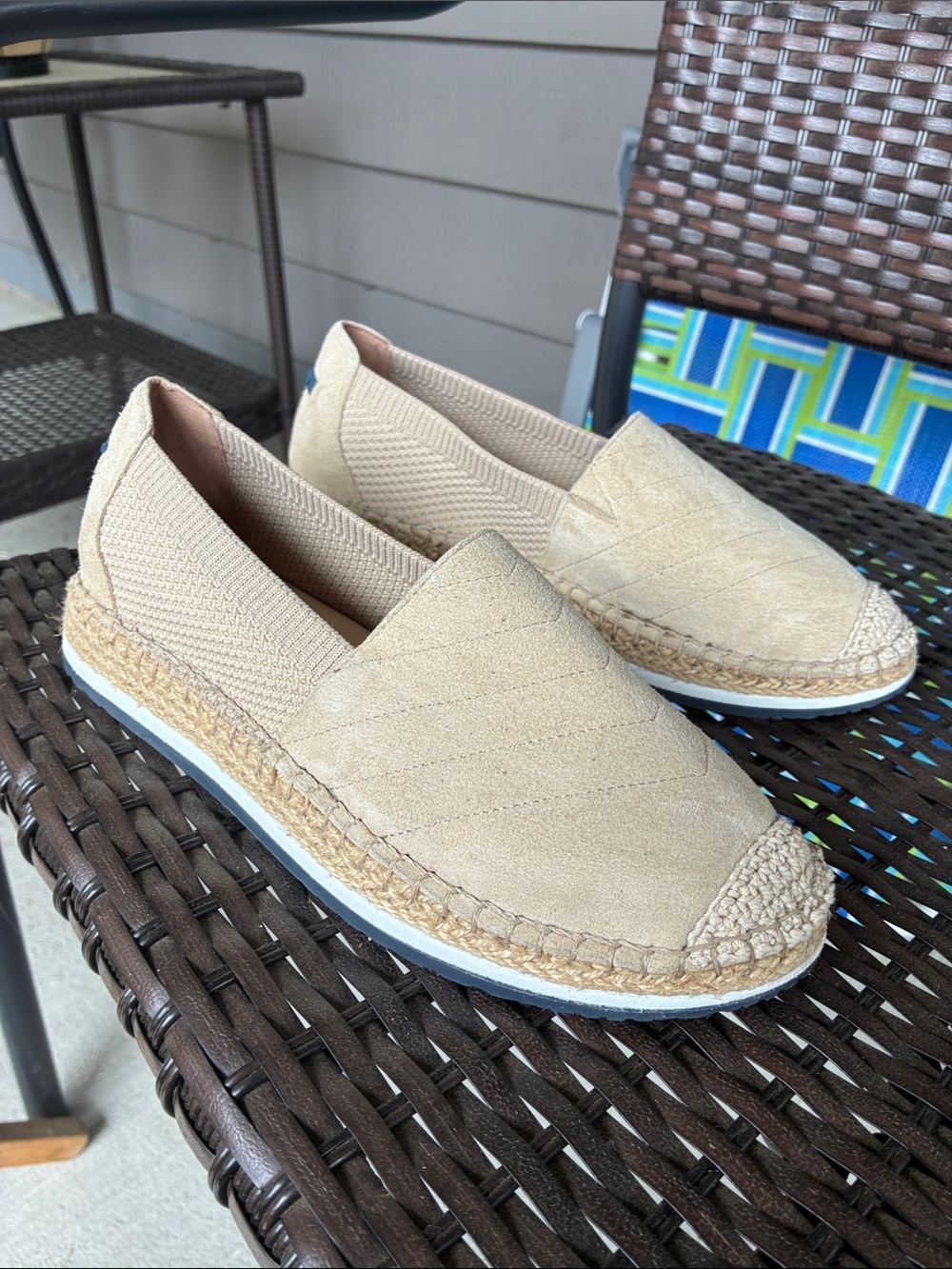 Cole Haan Tan Espadrille Slip-On Women’s Shoes